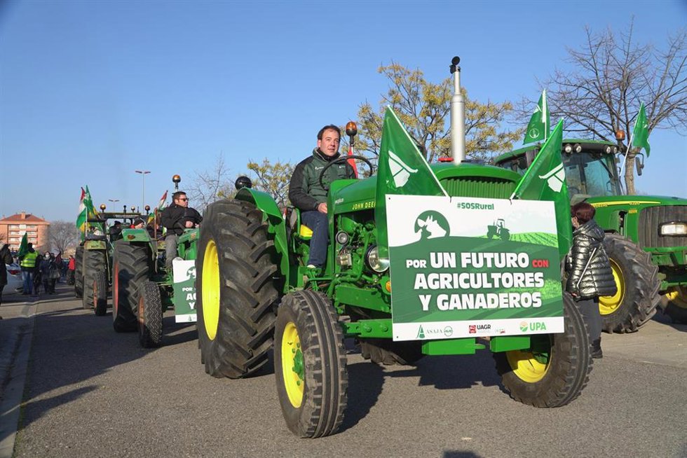 Archivo - Marcha de protesta en defensa de la agricultura y ganadería el 26 de enero de 2022,
