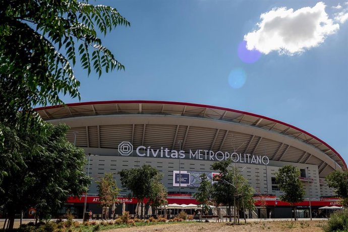 Archivo - Exterior del estadio deportivo Cívitas Metropolitano, en el barrio de las Rosas, a 17 de agosto de 2022