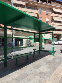 Parado de autobús en Albuñol.