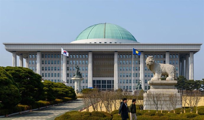 Archivo - Imagen de archivo de la sede del Parlamento de Corea del Sur.