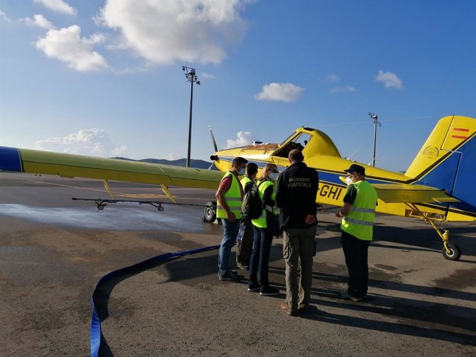 Uno de los medios que serán utilizados en el tratamiento aéreo contra la procesionaria en Ibiza.
