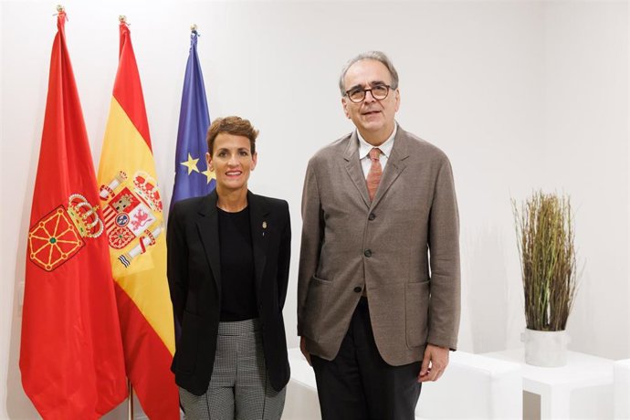 La presidenta Chivite y el ministro Subirats