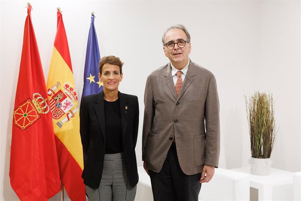 La presidenta Chivite y el ministro Subirats