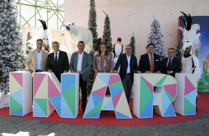 Presentación de 'Inari', un "pueblo encantado" de Laponia que aterrizará en Fibes en Navidad como una oferta de ocio familiar.