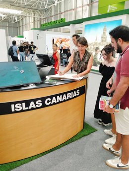 Canarias promocionando su turismo en la Feria Tierra Adentro, en Jaén