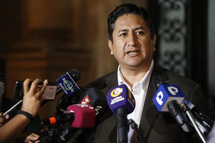 Archivo - El líder de Perú, Libre, Vladimir Cerrón.