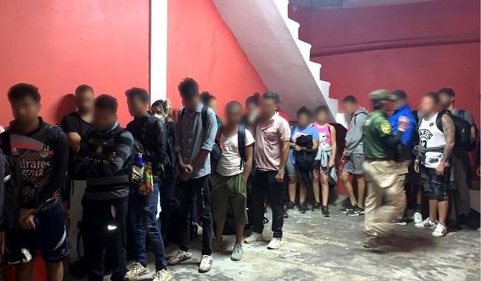 El Gobierno de México encuentra a 133 migrantes de diferentes nacionalidades en un hotel de Veracruz