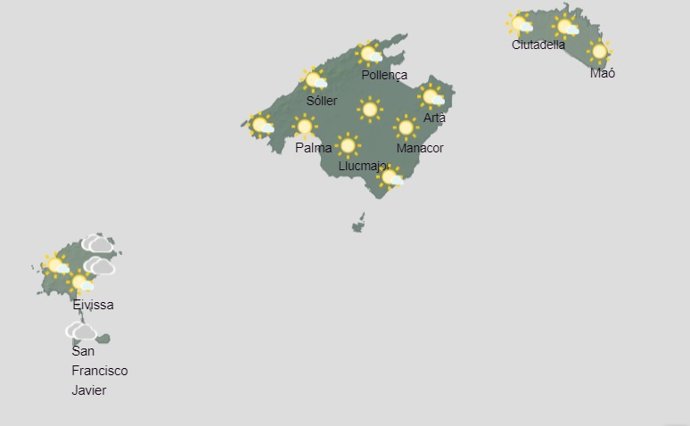 El tiempo hoy sábado, 7 de octubre, en Baleares.