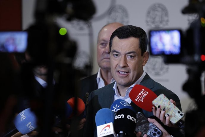 El presidente de la Junta de Andalucía, Juanma Moreno