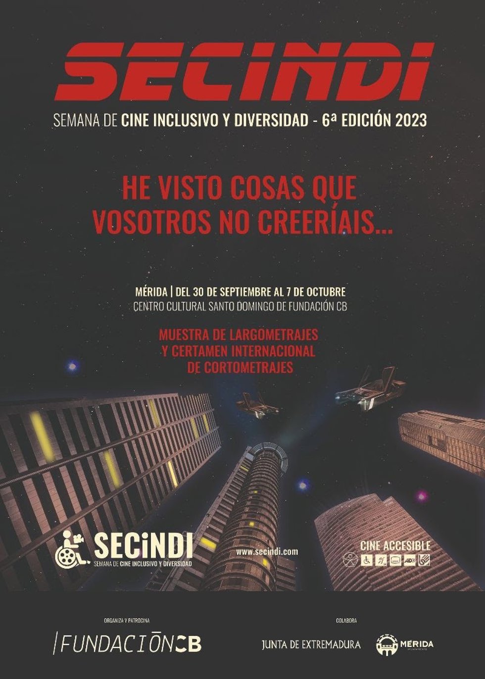 Cartel de la Secindi de Mérida 2023