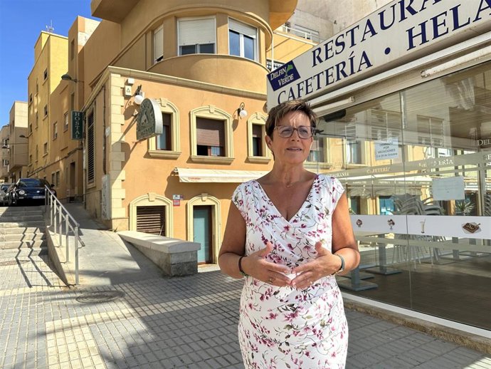 Adriana Valverde, portavoz del grupo municipal socialista, en Delfín Verde