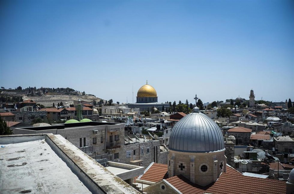 Archivo - Vista aérea del complejo de Al-Aqsa, en Jerusalén.