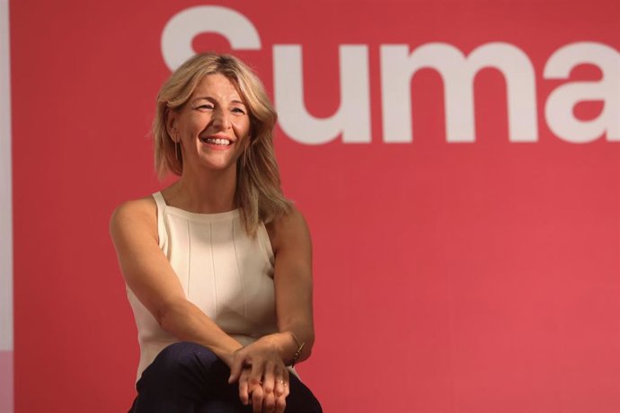 La líder de Sumar y vicepresidenta del Gobierno en funciones, Yolanda Díaz 