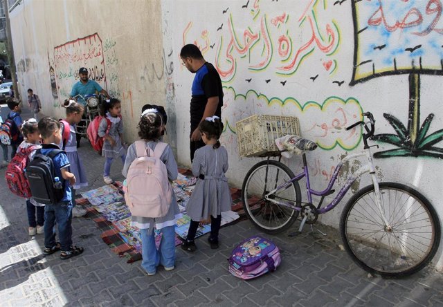 Niños en la Franja de Gaza