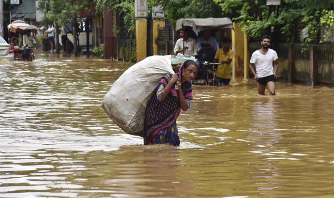 Inundaciones en Inida.