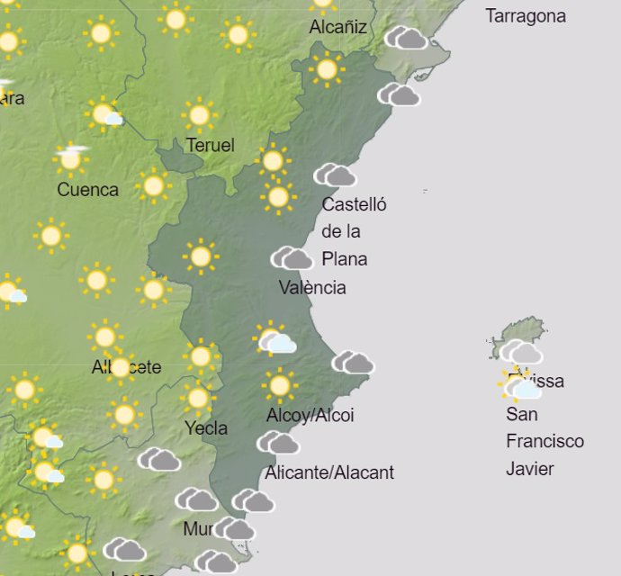 Predicción meteorológica de este domingo 8 de octubre