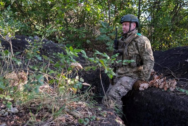 Imagen de archivo de combates en Donetsk (Ucrania)