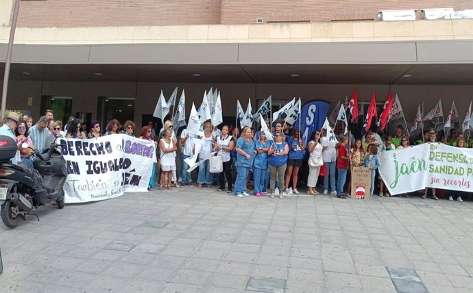 Protesta de la Agrupación de Trabajadores del Servicio Andaluz de Salud (Atsas), foto de archivo