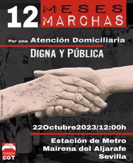 Cartel manifestación SAD de CGT Andalucía