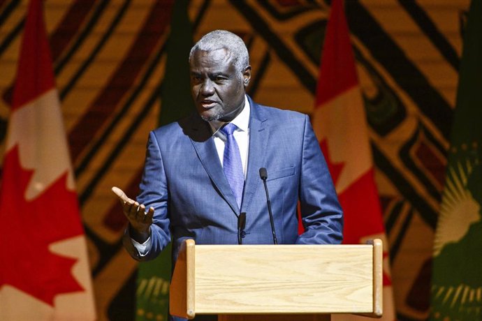 Archivo - El presidente de la Comisión de la Unión Africana, Moussa Faki Mahamat