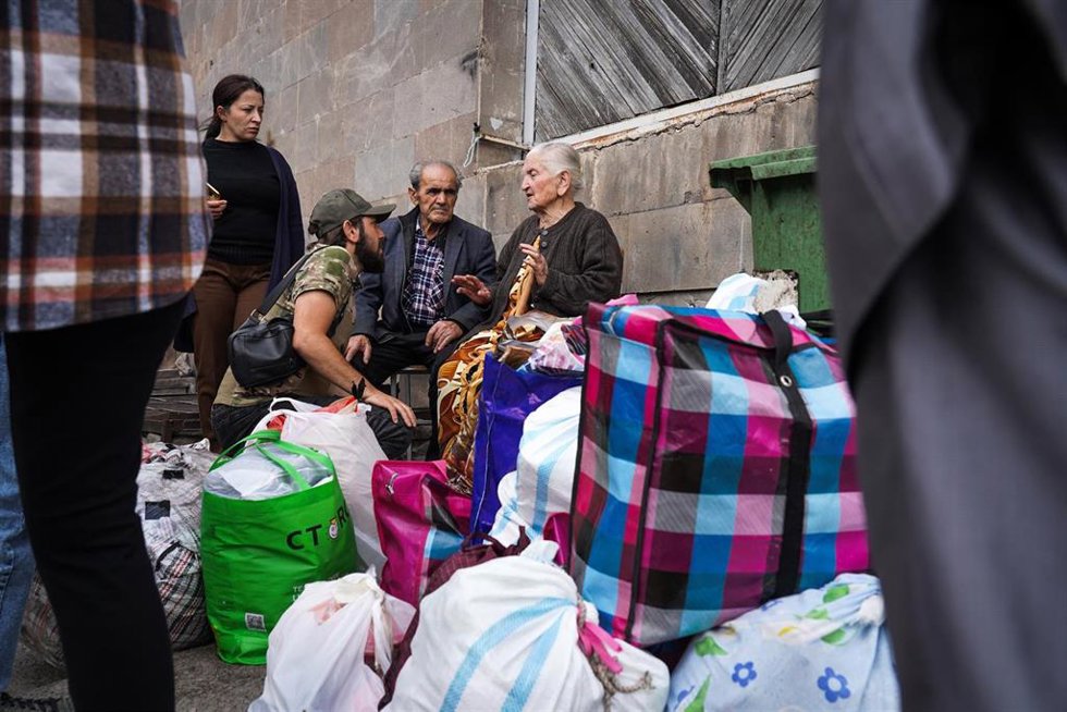 Refugiados de Nagorno Karabaj en Armenia