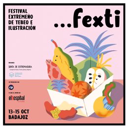 Cartel del Festival Extremeño del Tebeo e Ilustración