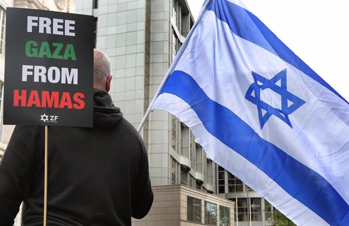 Archivo - Manifestación proisraelí en Londres en una imagen de archivo