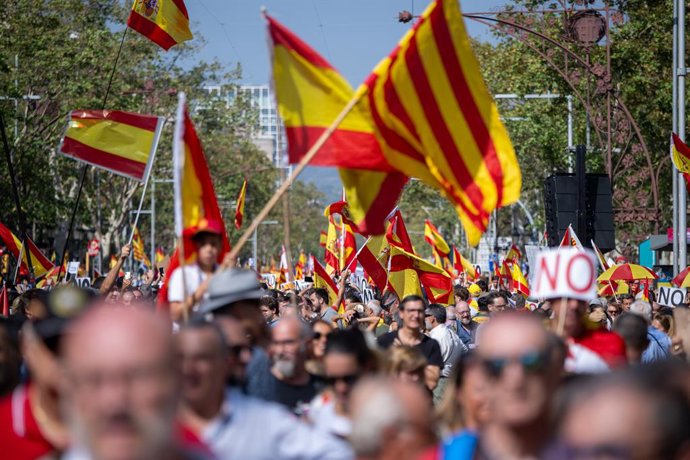 La marxa de Barcelona pel passeig de Grcia