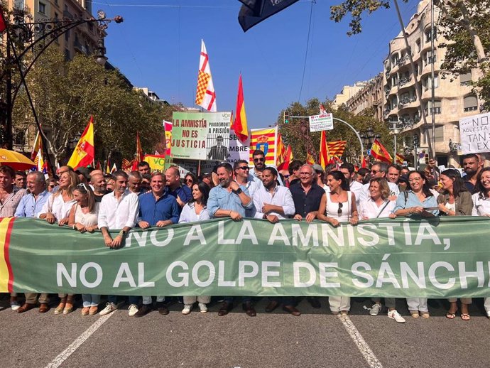 Nolasco defiende en Barcelona que VOX "presenta la batalla frente a la amnistía y al golpe al Estado de Derecho".