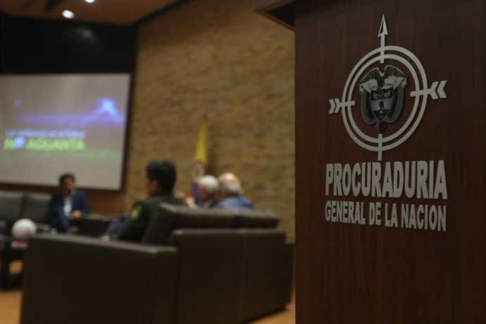 Bogotá, 22 de agosto de 2017. En la sede de la Procuraduría general, se dio la audiencia "La violencia en el fútbol no aguanta" para discutir el tema de la violencia en el fútbol nacional. (Colprensa - Sofía Toscano)