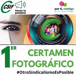 Cartel del I Certamen Fotográfico de CSIF Extremadura
