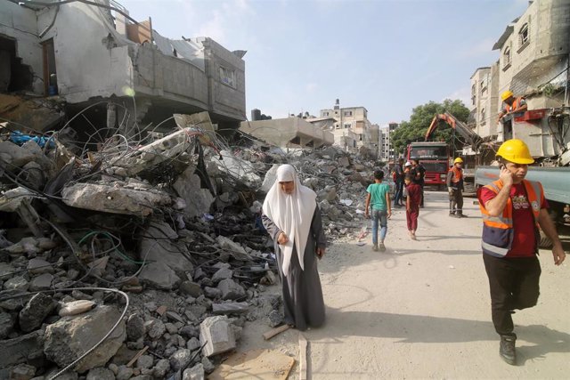 Daños de los bombardeos isarelíes sobre la Franja de Gaza