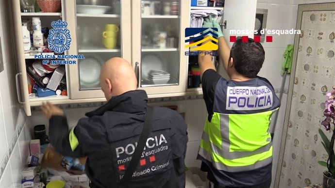 Imatge de l'operatiu policial