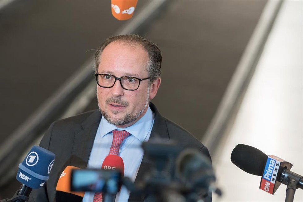 Archivo - El ministro austriaco de Asuntos Exteriores, Alexander Schallenberg.