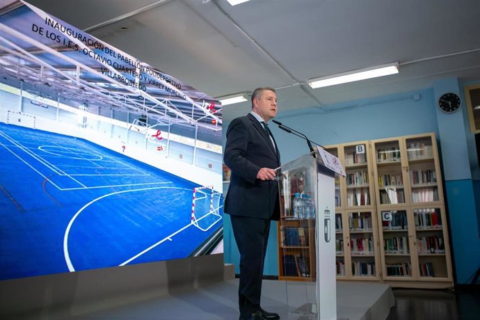 El presidente regional, Emiliano García-Page, en Villarrobledo.
