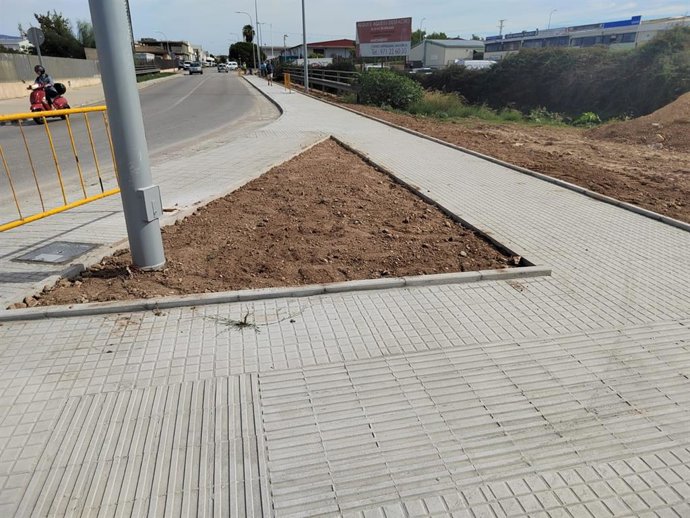 Pavimento renovado en una calle de Marratxí.