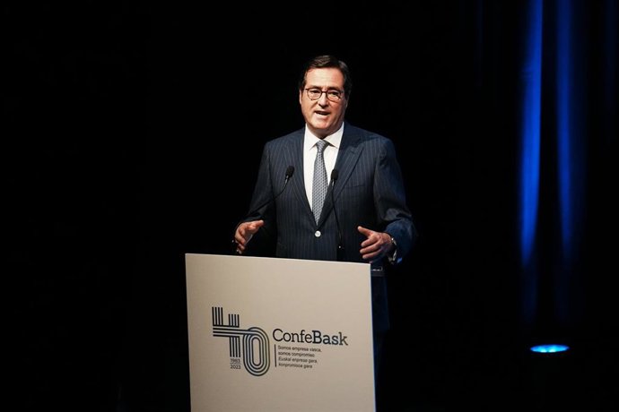 El presidente de la CEOE, Antonio Garamendi