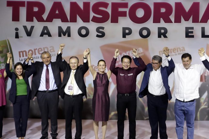 Archivo - Partido político, Morena