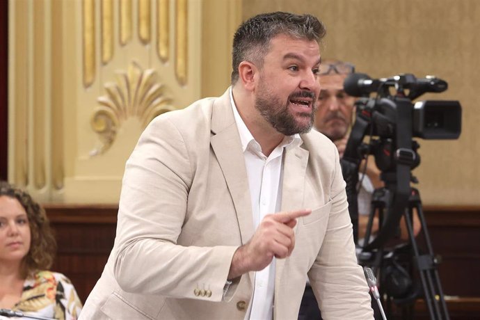 El portavoz de MÉS per Mallorca en el Parlament, Lluís Apesteguia. 