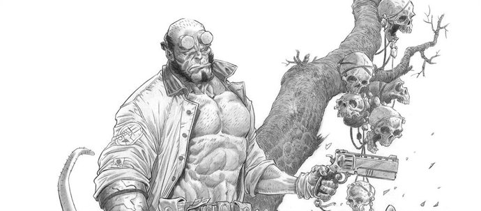 Hellboy, uno de los personajes dibujados por Paco Díaz.