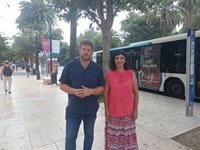 Con Málaga pide que también se incluya la bandera Palestina en la iluminación de la fachada del Ayuntamiento