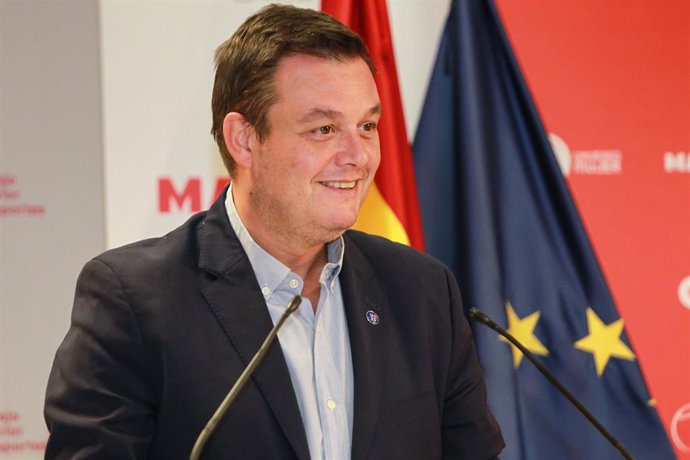 Victor Francos, presidente del CSD, durante la presentación del equipo español de las Finales 2023 de la Billie Jean King Cup.