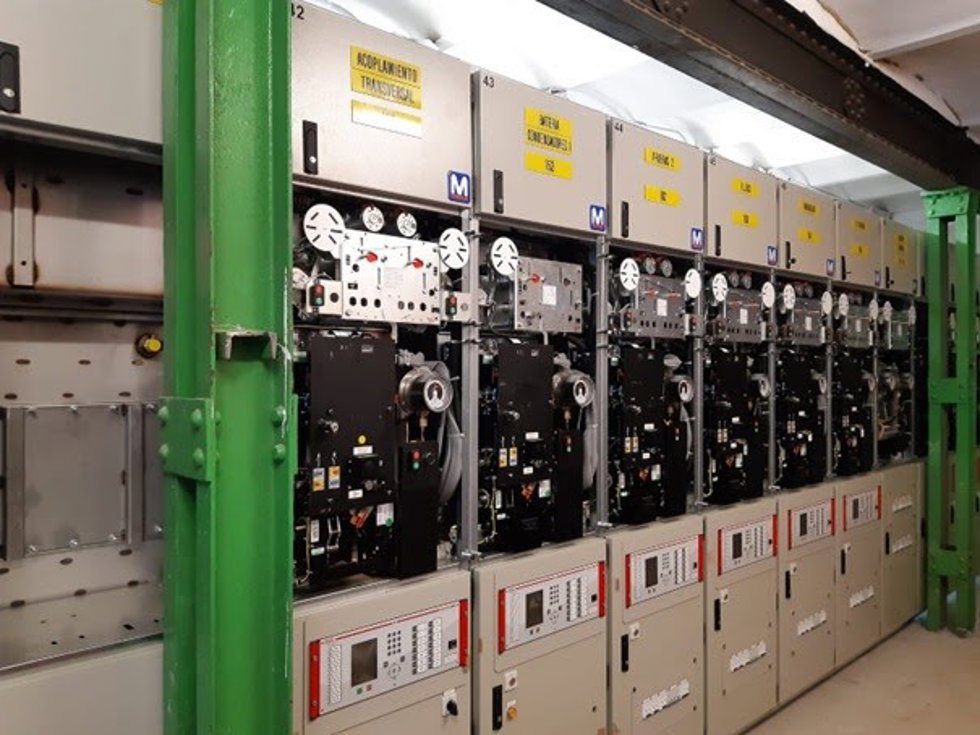Parque de cambinas de media tensión a 11 kilovoltios