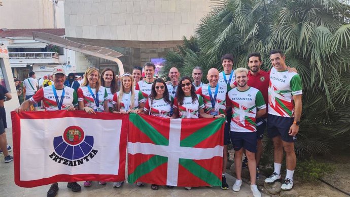 Participantes de la Ertzaintza en los 'European Police & Fire Games' celebrados en Torrevieja.