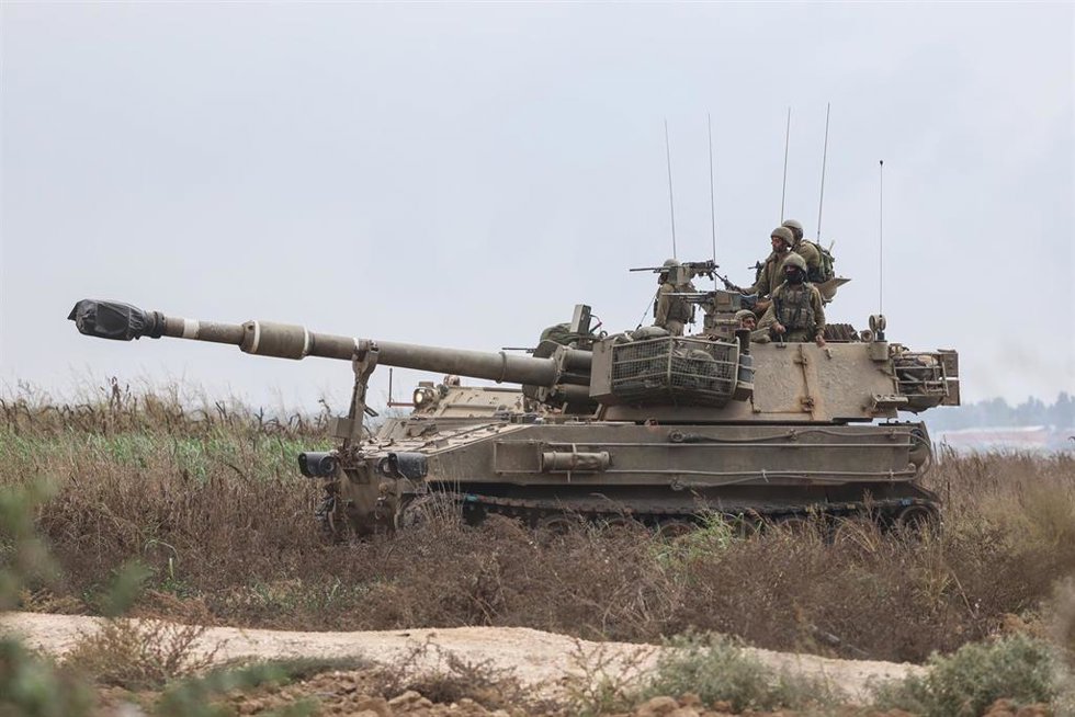 Soldados israelíes en las inmediaciones de la Franja de Gaza