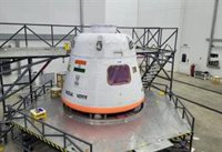 India muestra un módulo de pruebas para la misión espacial tripulada