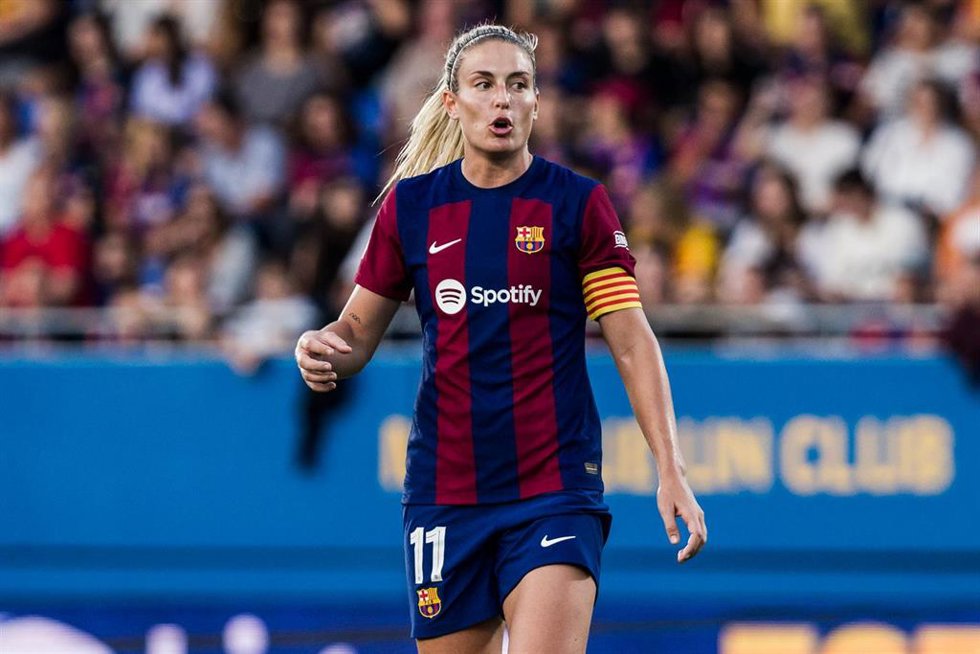 Alexia Putellas durante el FC Barcelona-Real Sociedad de la Liga F 2023-2024