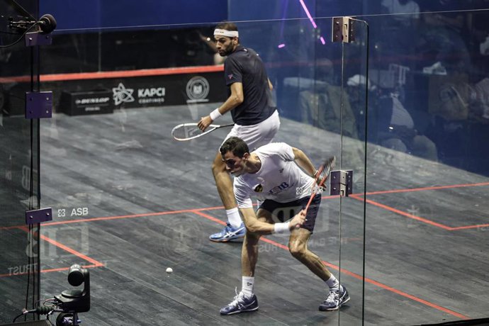 Archivo - Imagen de un partido de squash