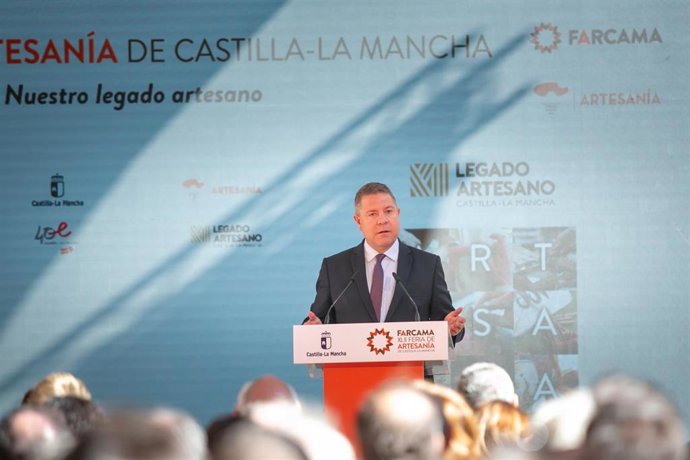 El presidente de Castilla-La Mancha, Emiliano García-Page, en la inauguración de Farcama.