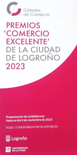 Convocados los 'Premios Comercio Excelente de la Ciudad de Logroño 2023', que aumentan su dotación hasta 1.500 euros